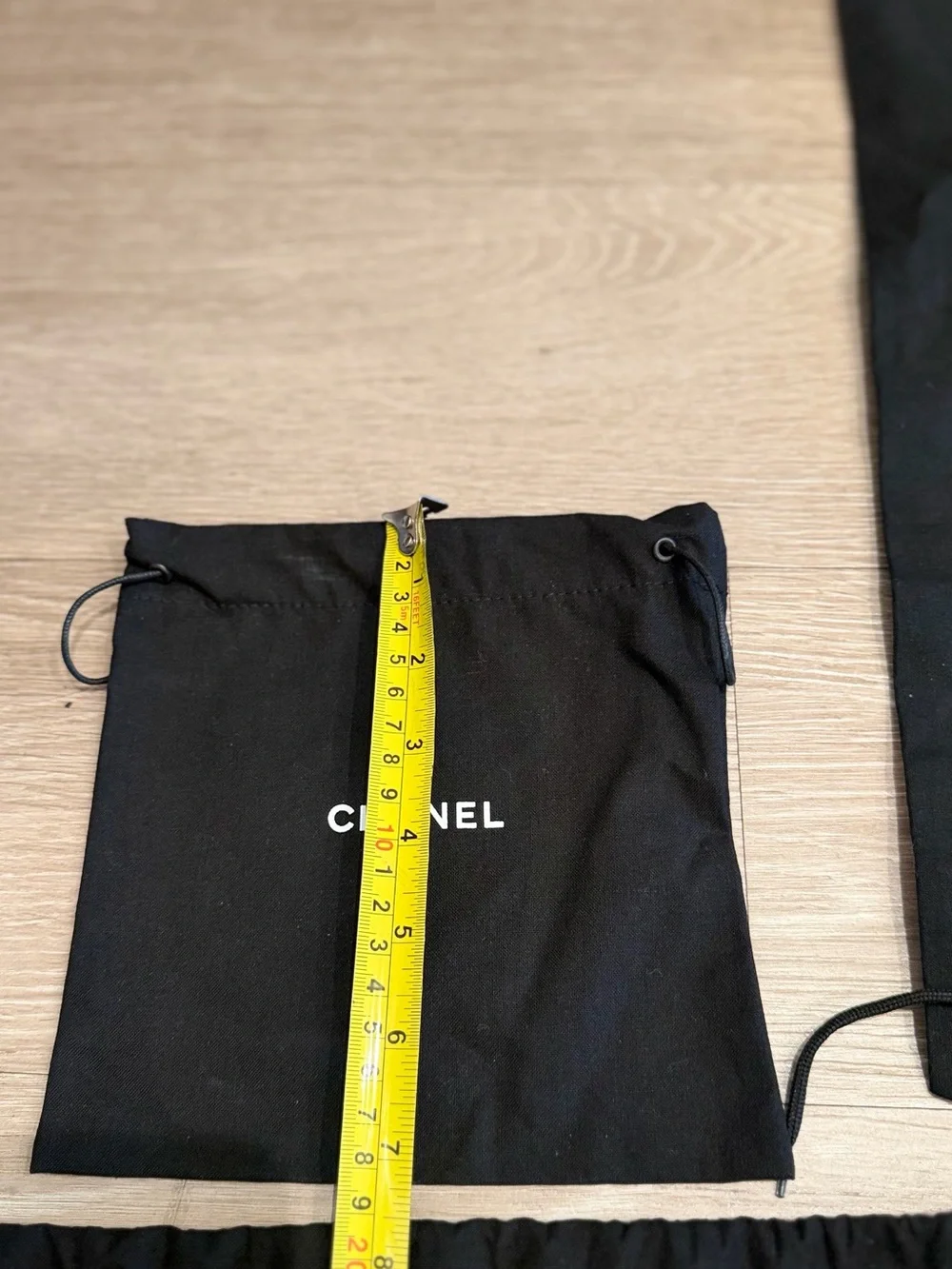 Chanel dusts shoes and hand bags all black bulks assorted sizes 33 total most of